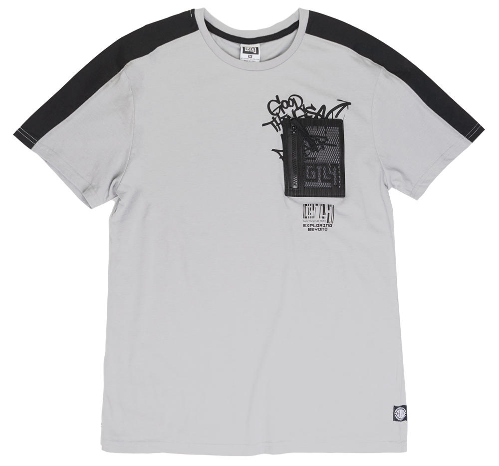 GTL4 POCKET T-SHIRT LT GREY - G241A-1301