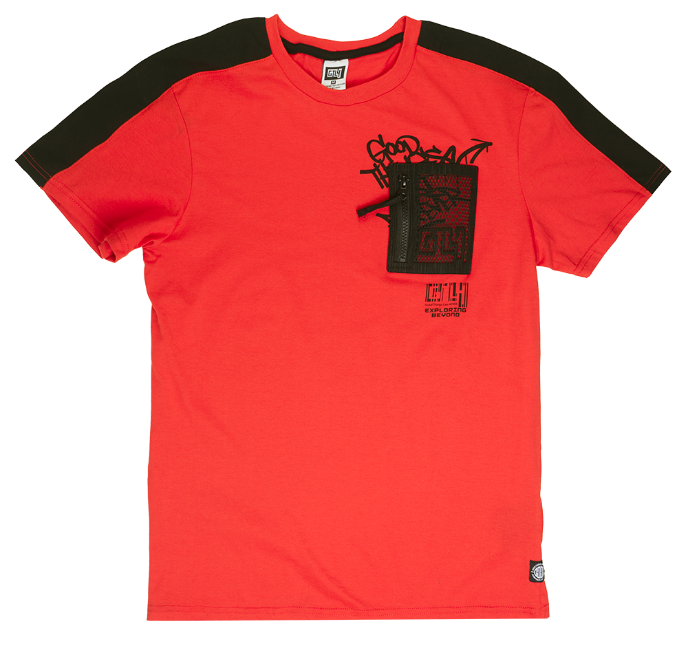 GTL4 POCKET T-SHIRT RED - G241A-1301