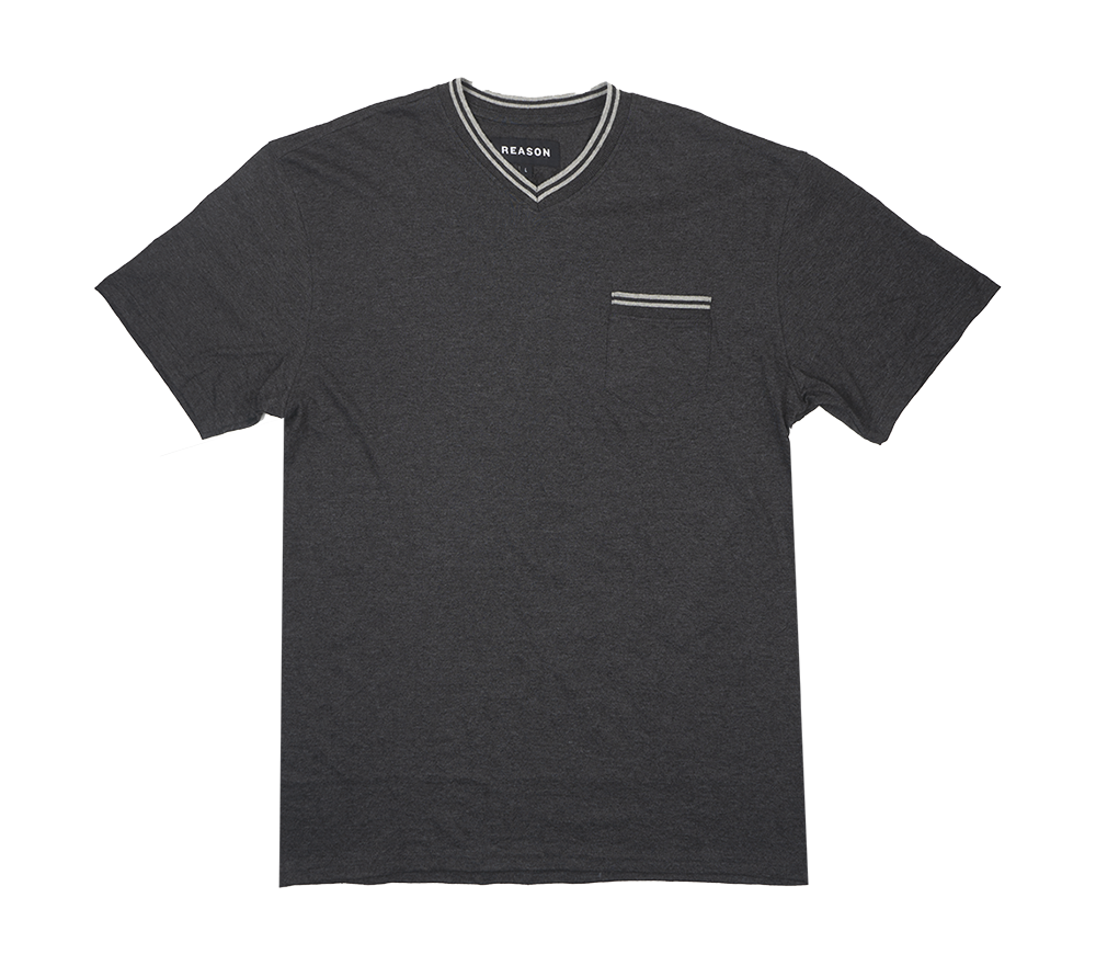 REASON S/S W POCKET T-SHIRT CHARCOAL - R3T6