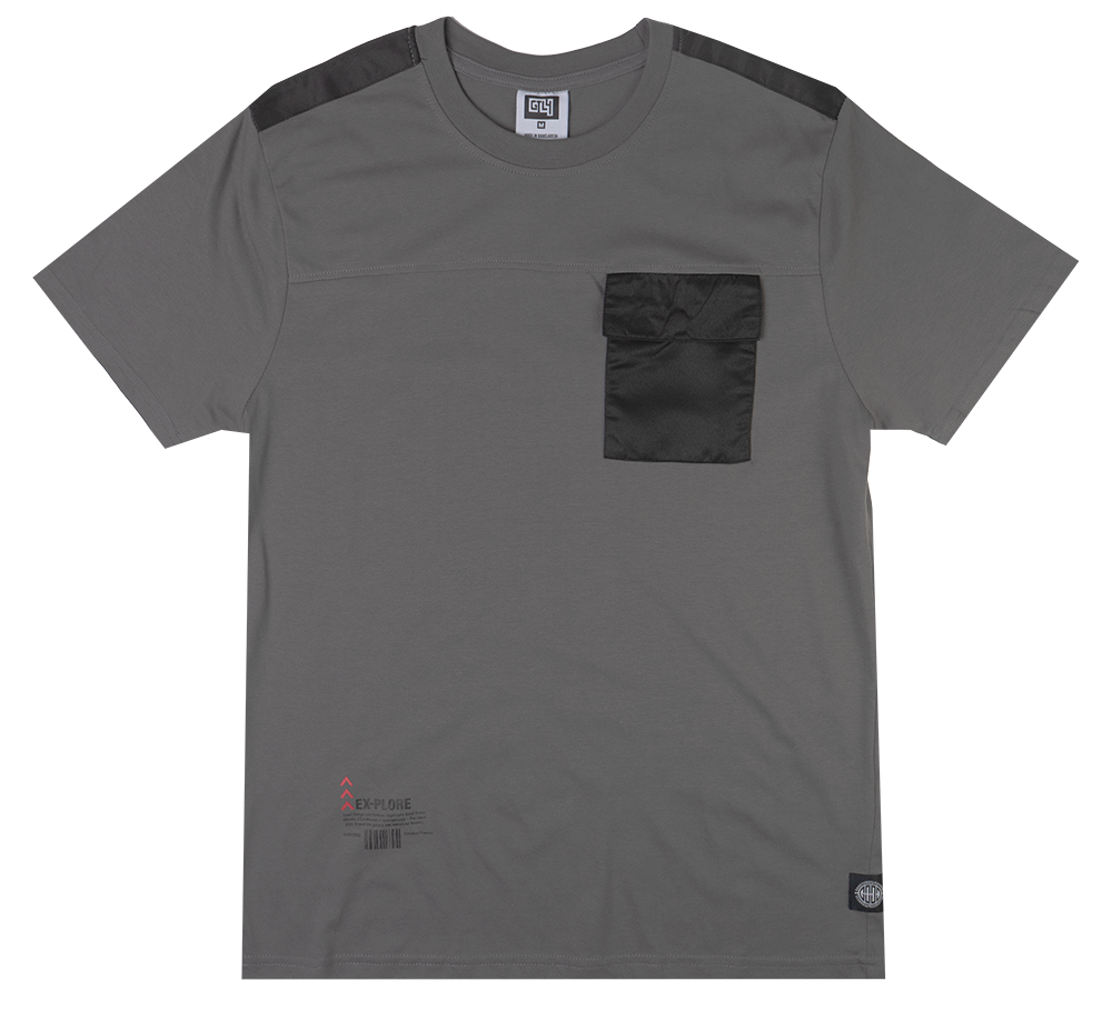 GTL4 POCKET T-SHIRT GREY - G241D-1305