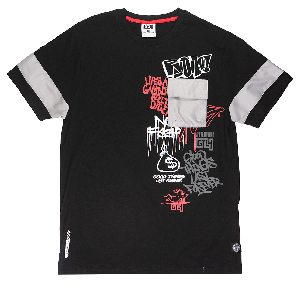 GTL4 POCKET T-SHIRT BLACK - G241A-1303