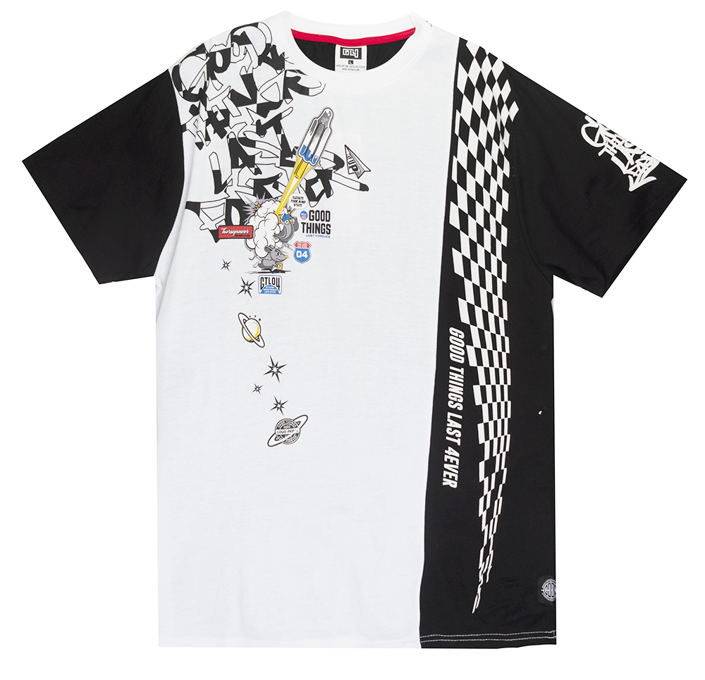 GTL4 GRAPHIC T-SHIRT BLACK - G241A-1202