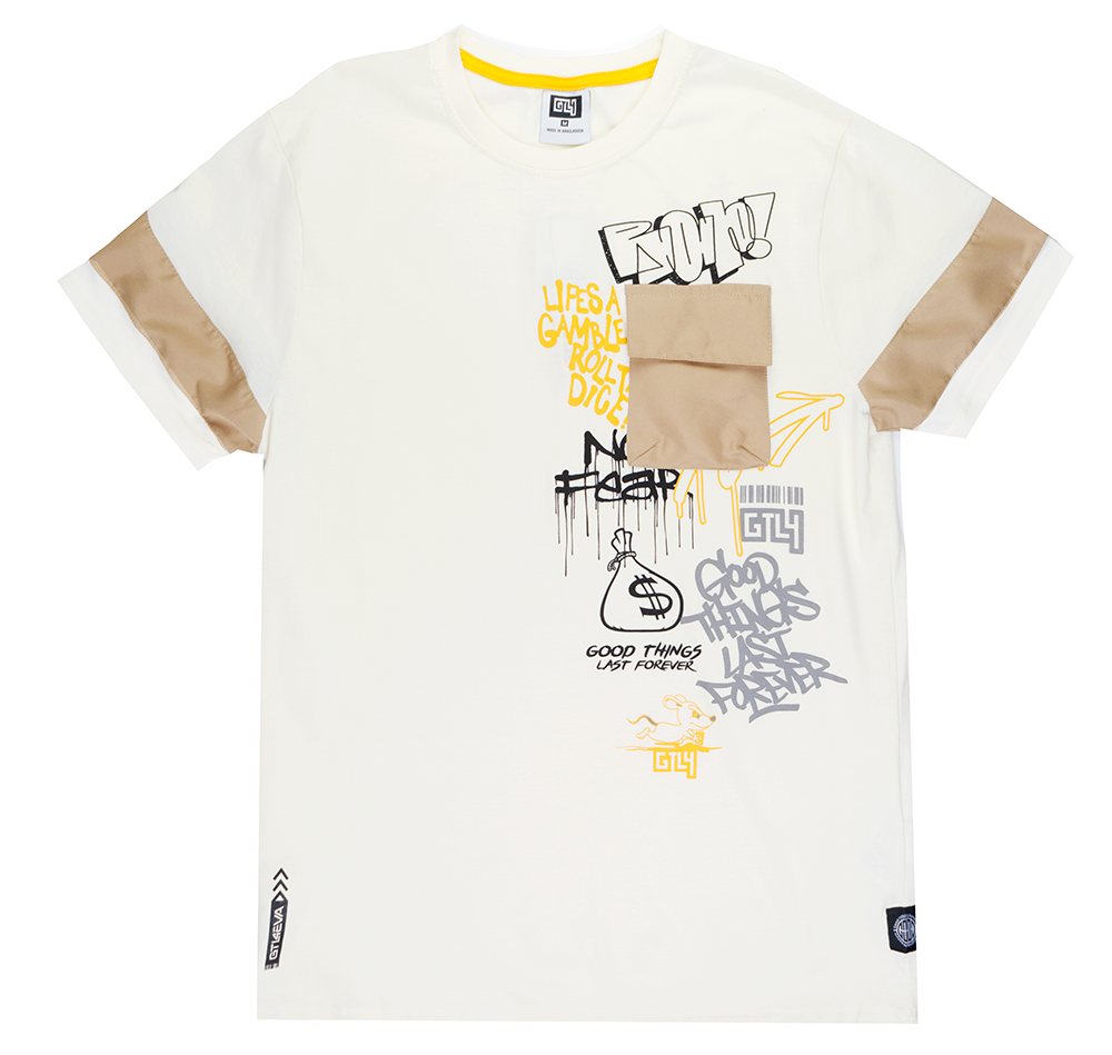 GTL4 POCKET T-SHIRT ECRU - G241A-1303