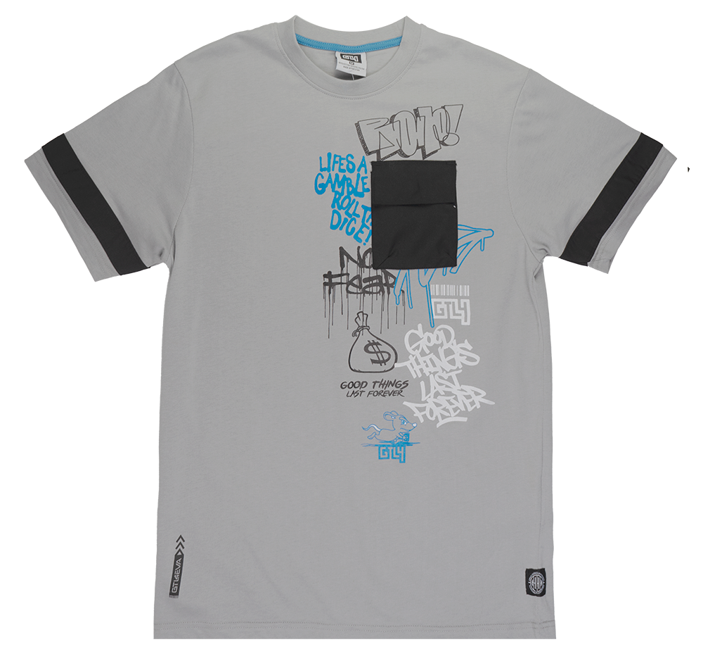 GTL4 POCKET T-SHIRT LT GREY - G241A-1303