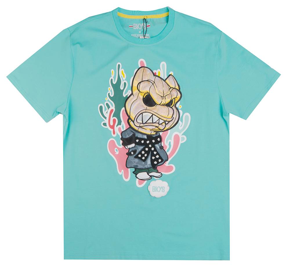 BKYS GRAPHIC T-SHIRT TEAL - T474