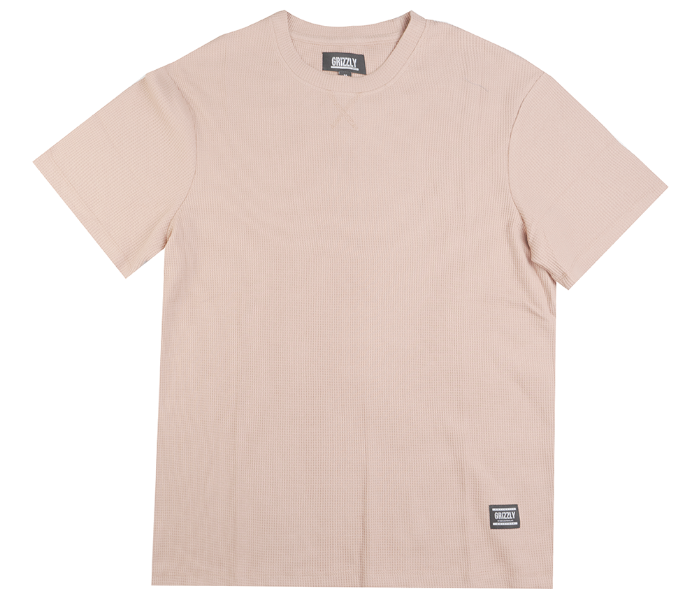 GRIZZLY T-SHIRT RED  - PATCH WAFFLE