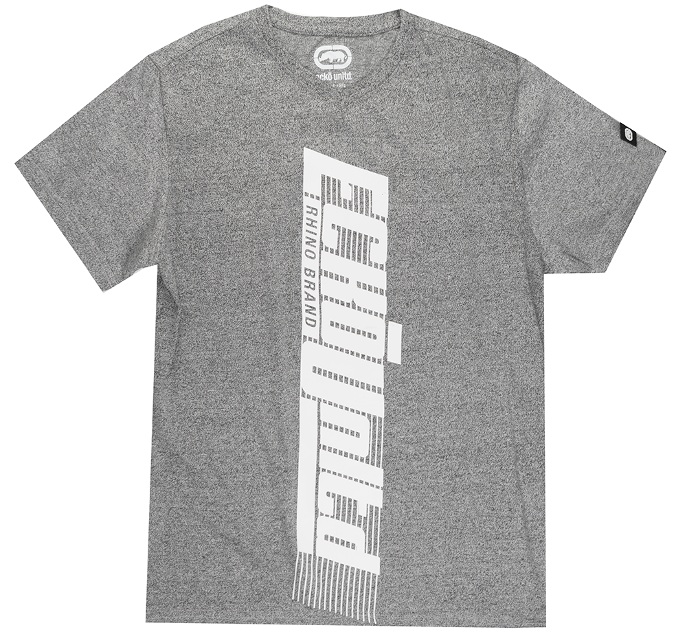ECKO UNLTD LOGO T-SHIRT GREY MARLED - EO12K873