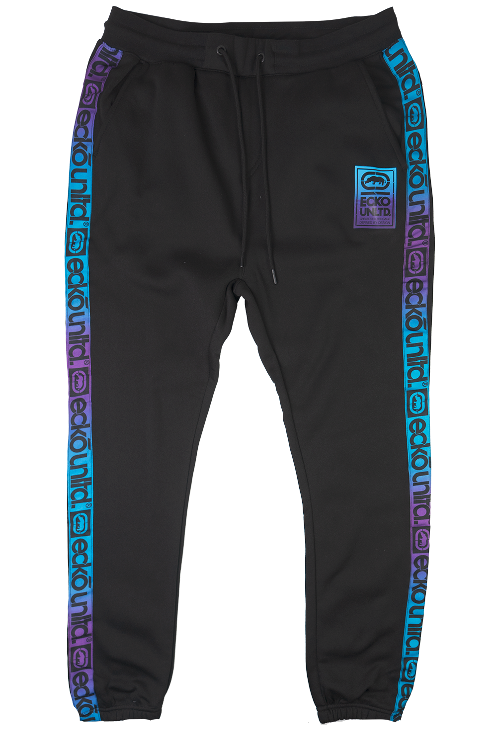 ECKO UNLTD FLEECE JOGGER PANTS BLACK/BLUE - EO31G727