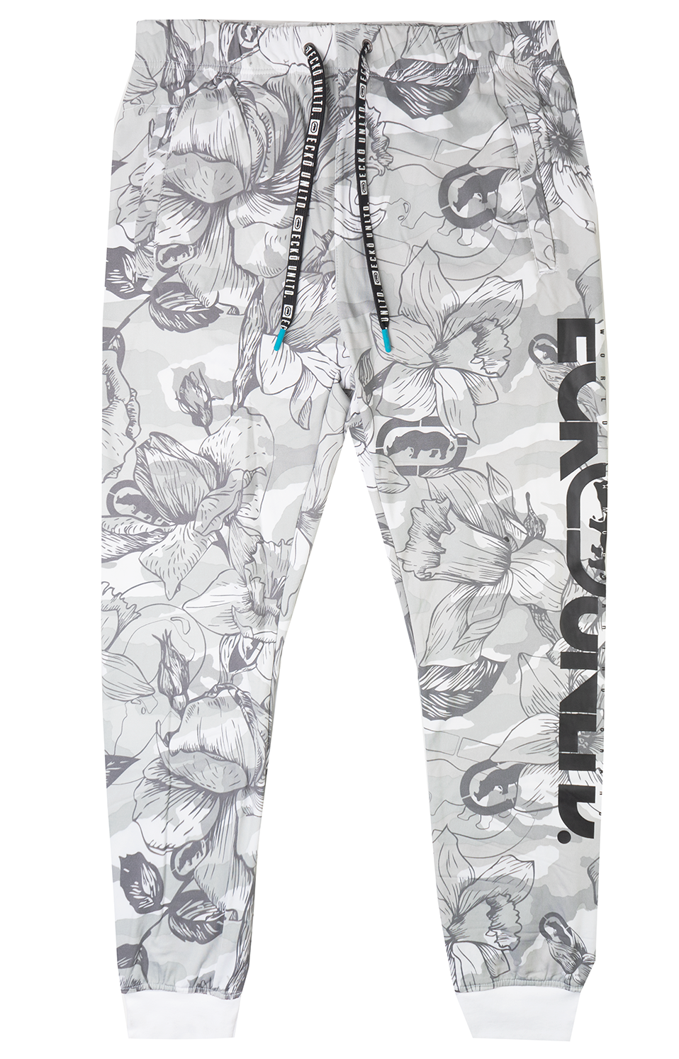 ECKO UNLTD FLEECE JOGGER PANTS WHITE/CAMO - EO12G789
