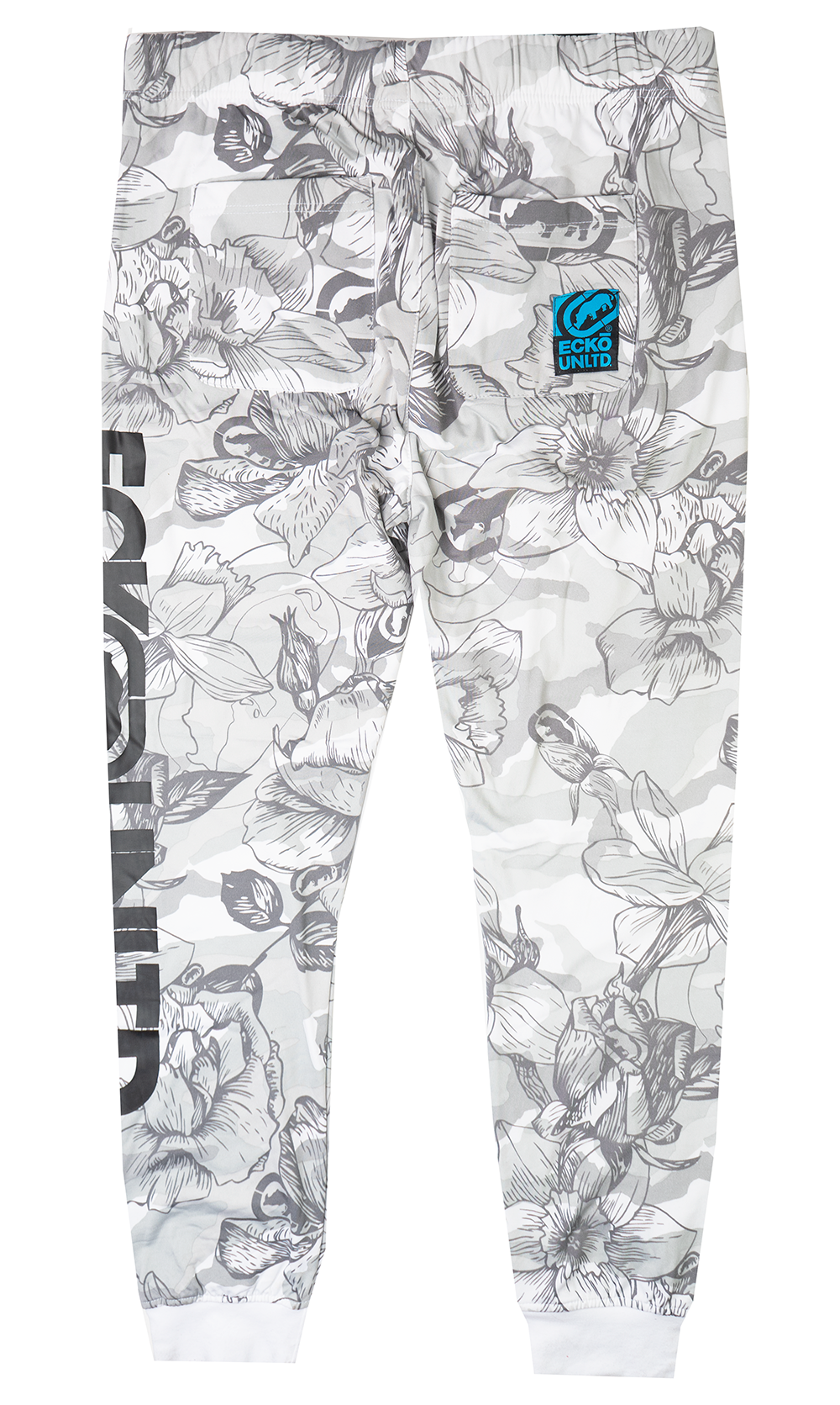 ECKO UNLTD FLEECE JOGGER PANTS WHITE/CAMO - EO12G789