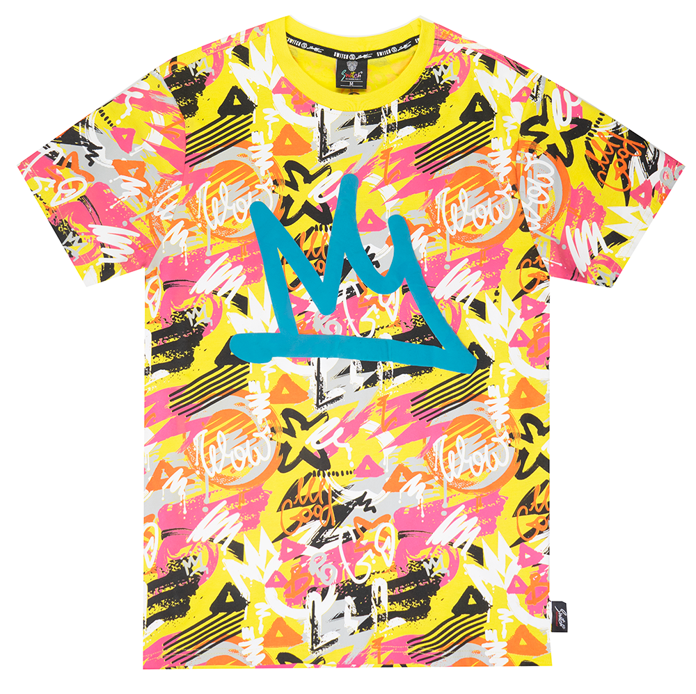 SWITCH GRAPHIC T-SHIRT YELLOW - SS2104