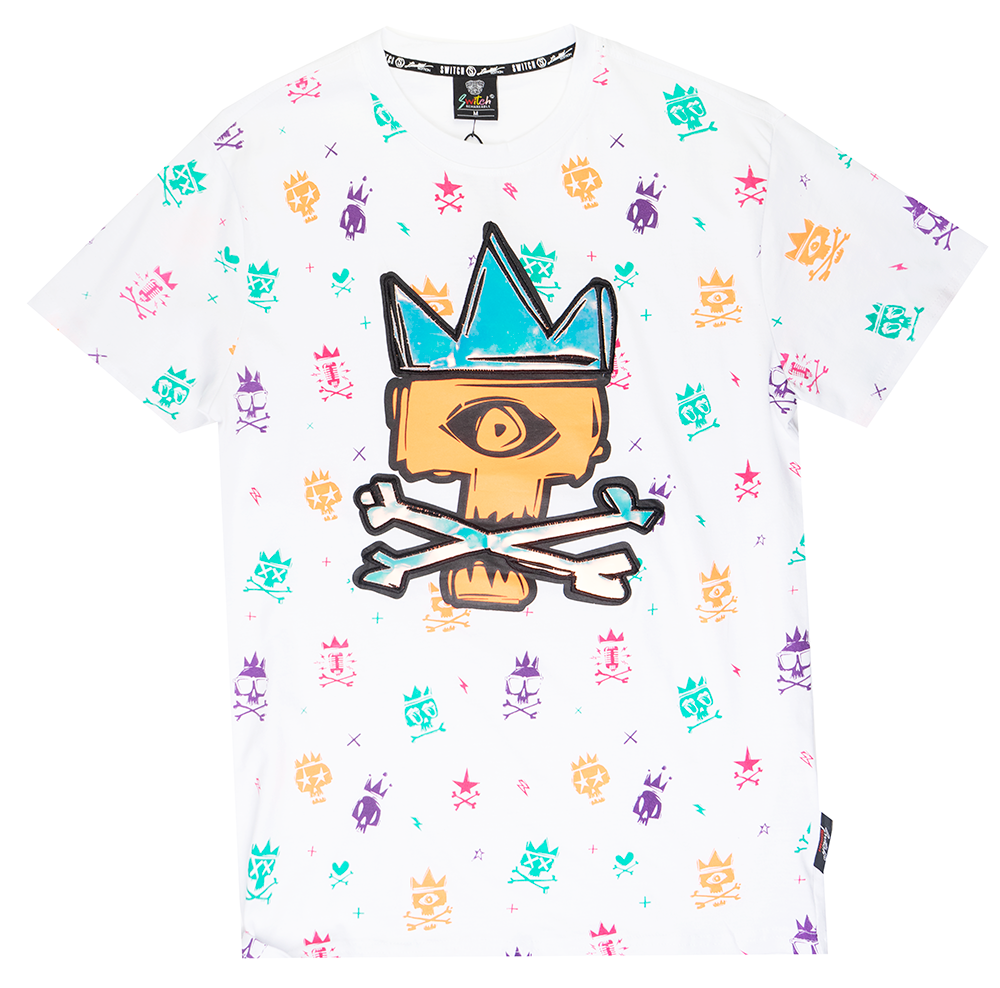 SWITCH GRAPHIC T-SHIRT WHITE - SS2106