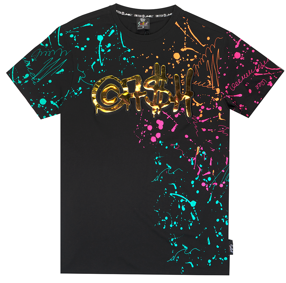 SWITCH GRAPHIC T-SHIRT BLACK - SS2129