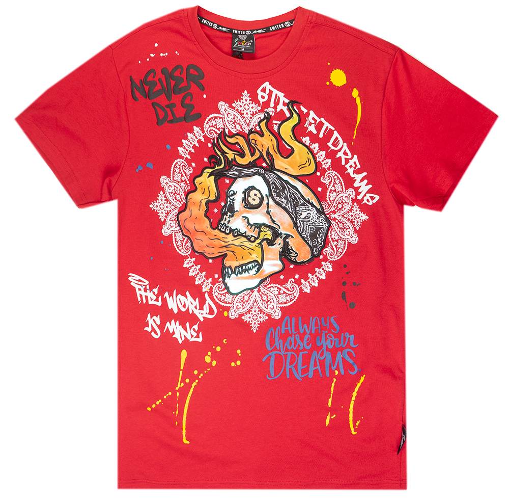 SWITCH GRAPHIC T-SHIRT RED - SS2131