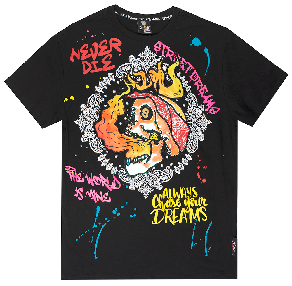 SWITCH GRAPHIC T-SHIRT BLACK - SS2131