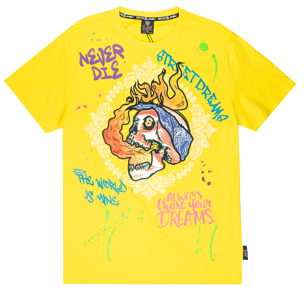 SWITCH GRAPHIC T-SHIRT YELLOW - SS2131