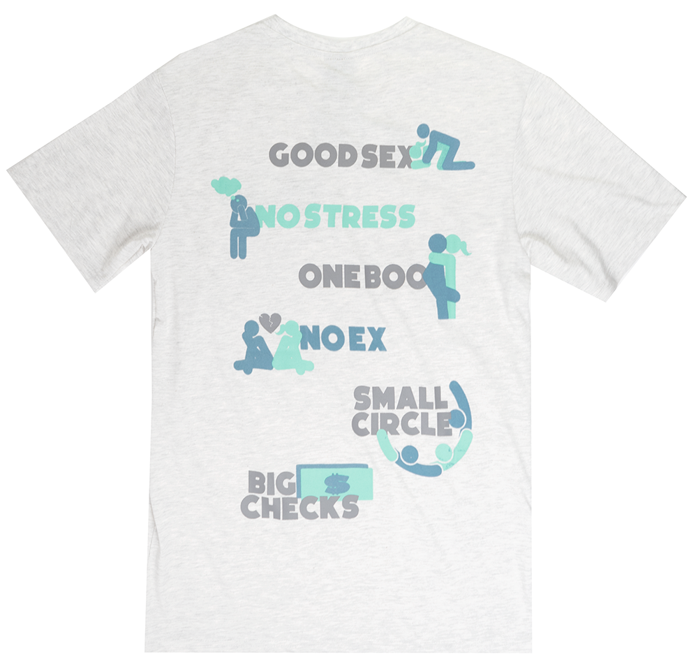 GENUINE GRAPHIC T-SHIRT LIGHT GREY - GN3204