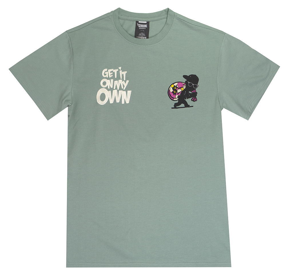 GENUINE GRAPHIC T-SHIRT SAGE - GN3201