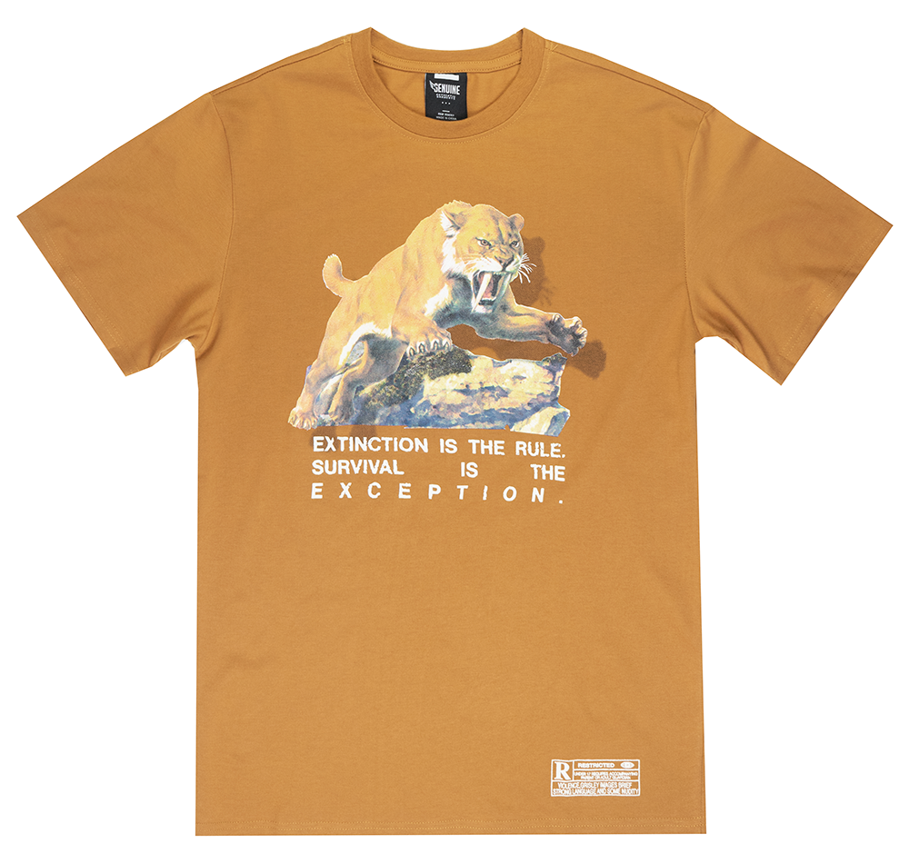 GENUINE GRAPHIC T-SHIRT WALNUT - GN3140