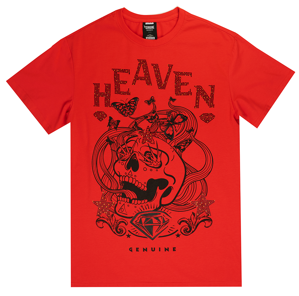 GENUINE GRAPHIC T-SHIRT RED - GN1174