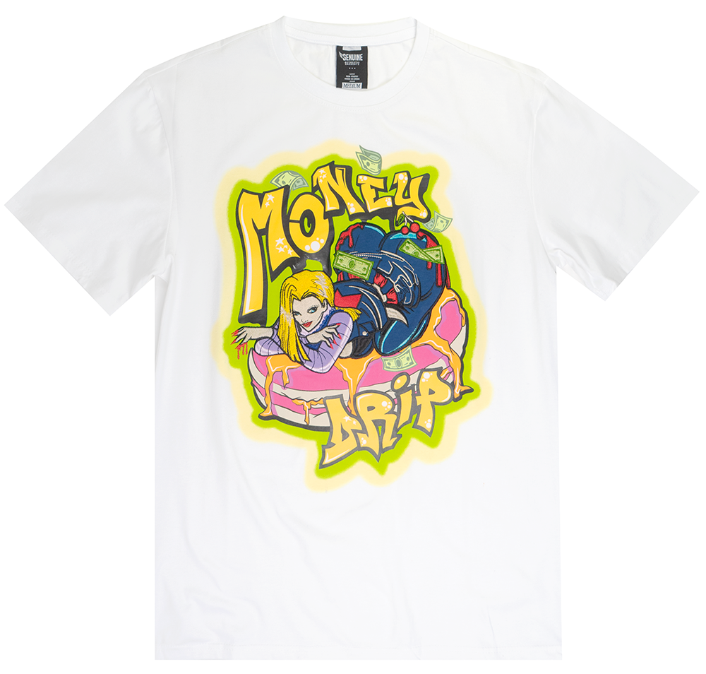 GENUINE GRAPHIC T-SHIRT LIGHT WHITE - GN1172