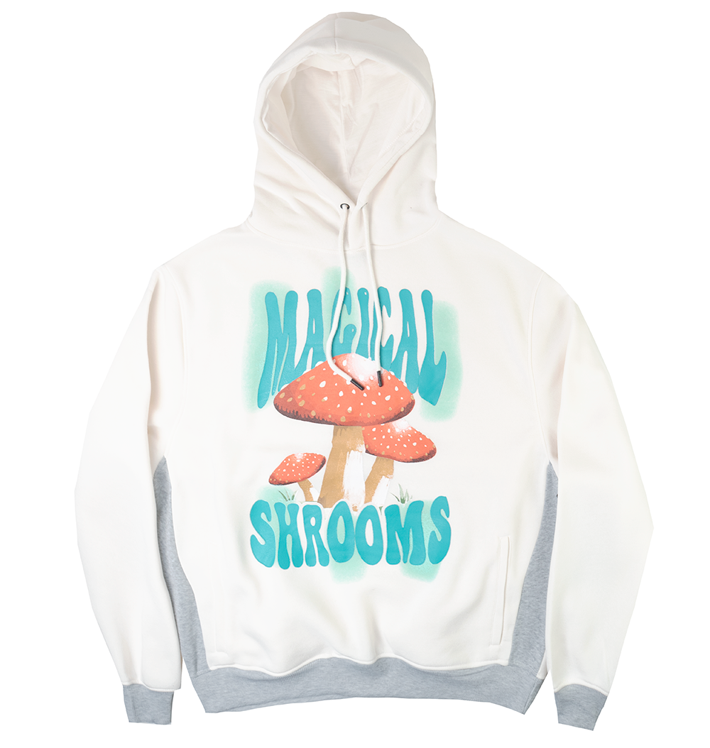 GENUINE GRAPHIC HOODIE CREAM - GN3261