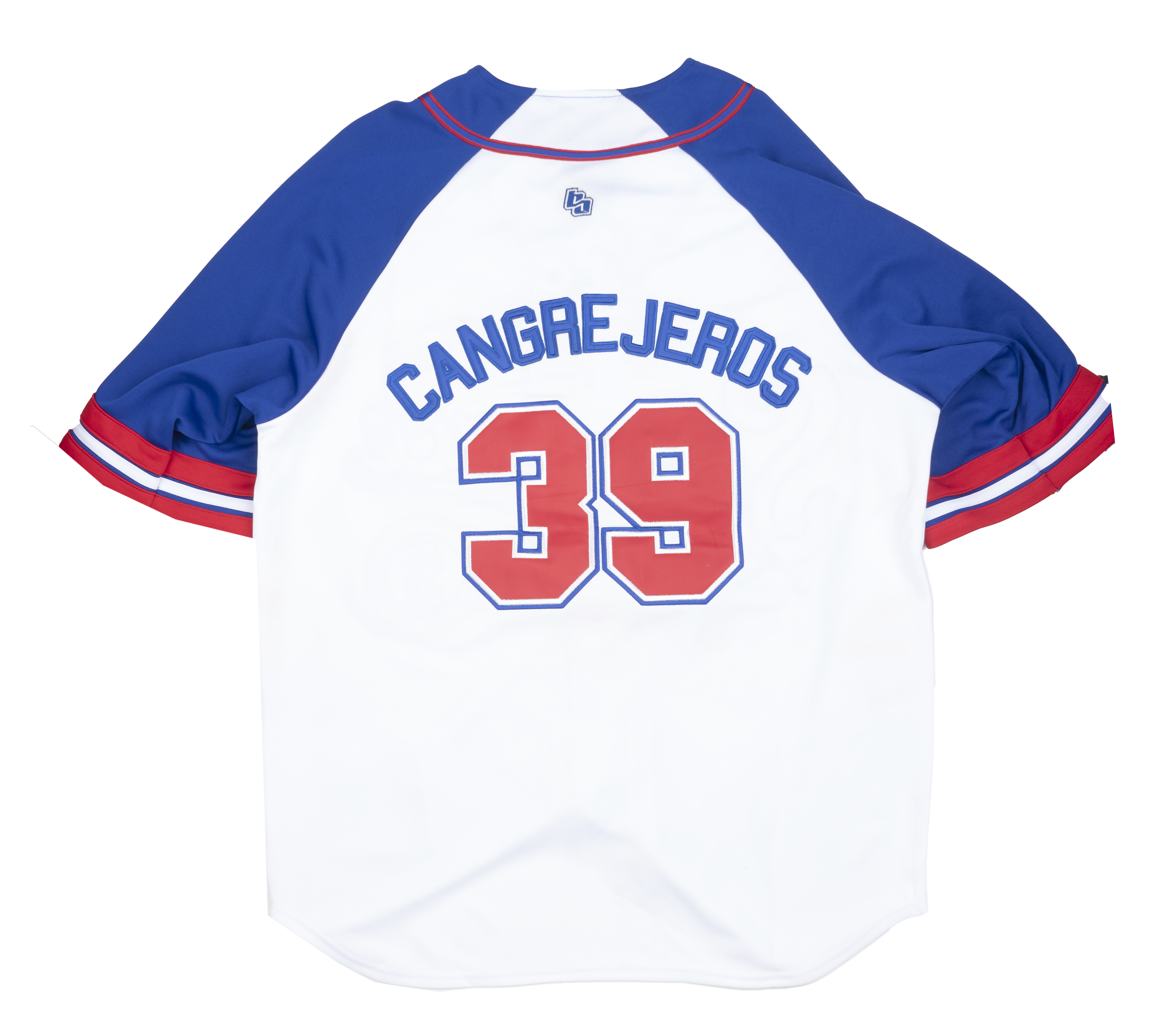 BIG BOY SANTURCE BASEBALL JERSEY WHT/RED/BLUE - BBNLBPTO