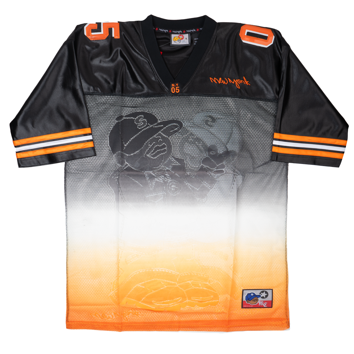 ZEMA MC NYC FOOTBALL JERSEY BLK/ORNG/WHT - 2009C