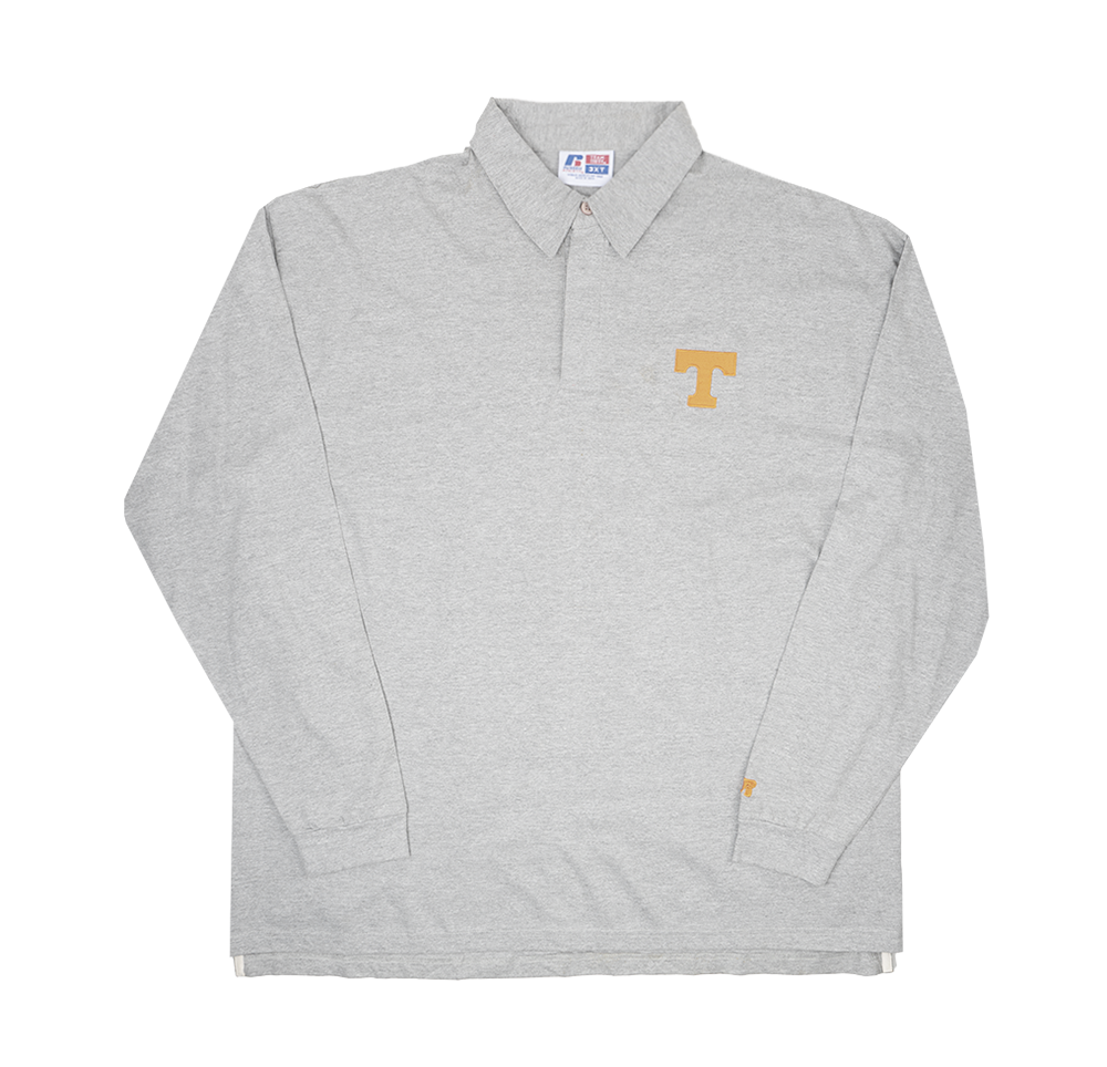 NCAA TENNESSEE VOLUNTEERS L/S POLO SHIRT GREY - RSLLSP0T