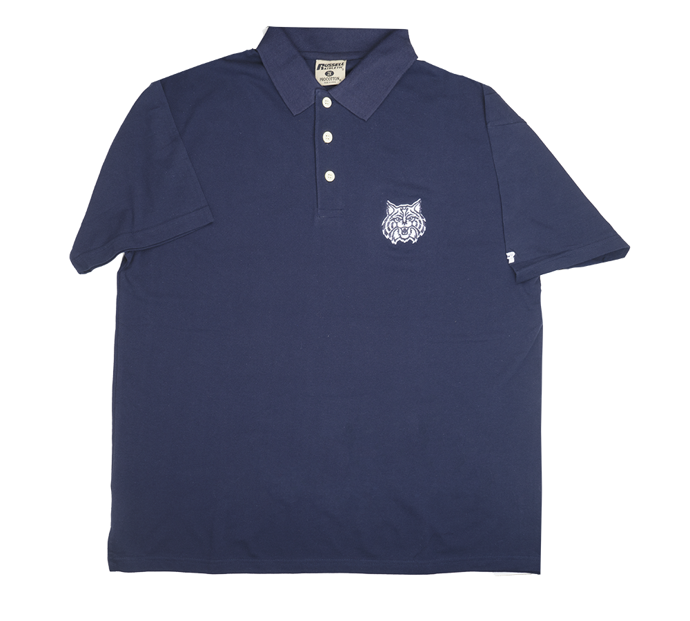 ARIZONA WILDCATS S/S POLO SHIRT NAVY - RUSS003