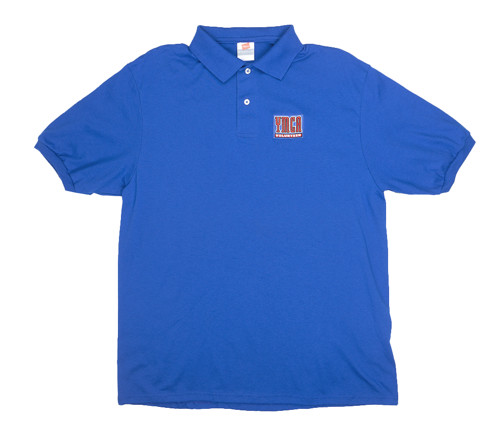 YMCA S/S POLO SHIRT ROYAL BLUE - YMCA001