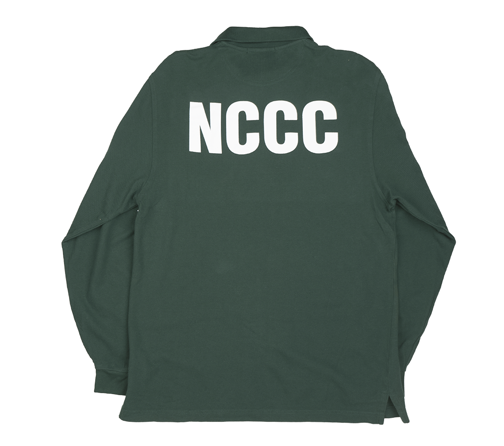 NCAA AMERICORPS L/S POLO SHIRT GREEN - PA001