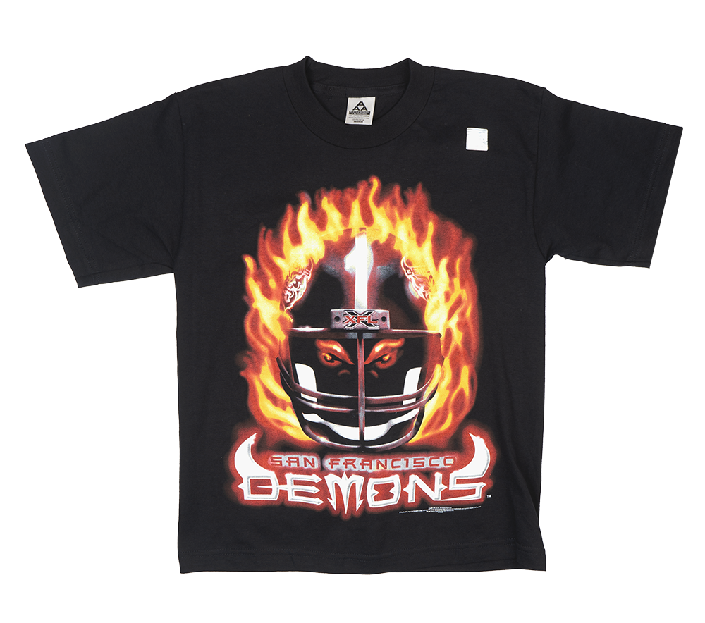 YOUTH XFL SAN FRANCISCO DEMONS T-SHIRT BLACK - XFL001