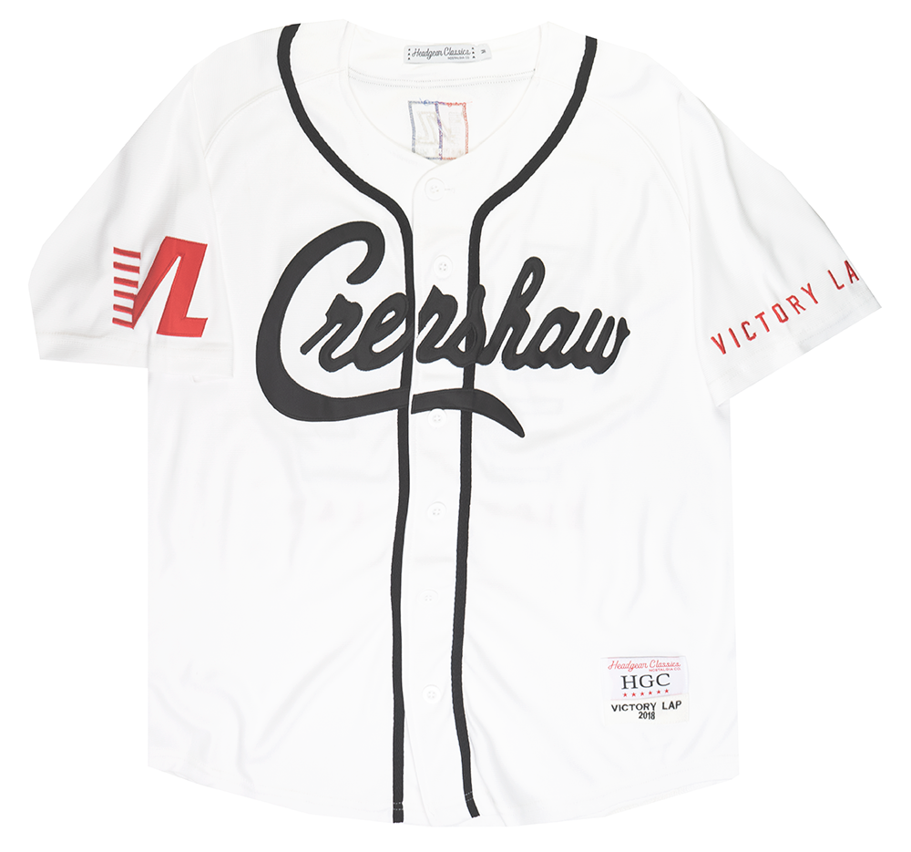 HEADGEAR CRENSHAW NIPSEY BASEBALL JERSEY WHITE - HGA006-BAJ-10