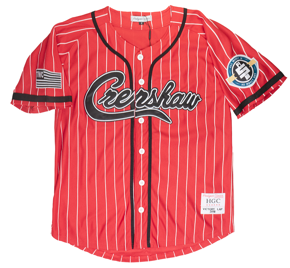 HEADGEAR CRENSHAW NIPSEY BASEBALL JERSEY RED - HGC072-BAJ-03