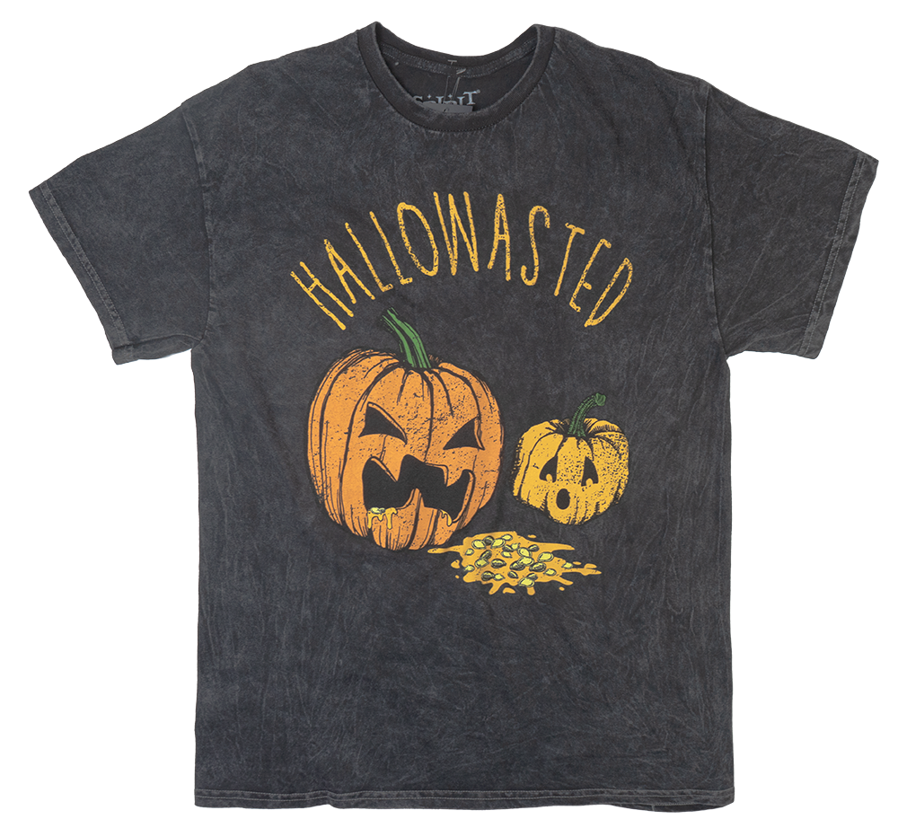 LICENSED HALLOWEEN T-SHIRT WASH BLACK - HLLWSTD