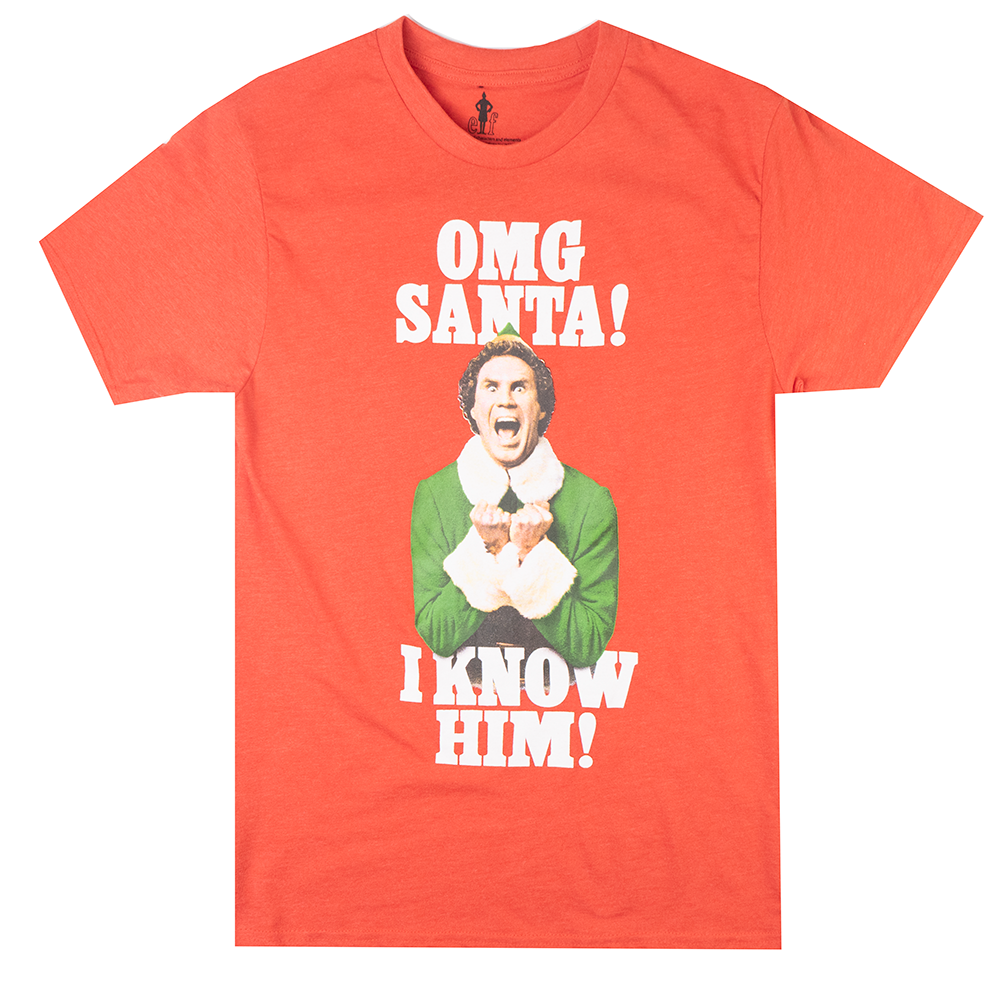 LICENSED ELF MOVIE T-SHIRT RED HTR - ELAS2409TA