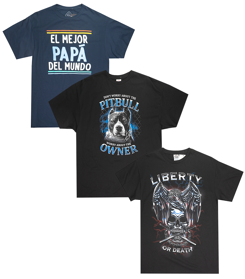 LICENSED ASSORTED GRAPHIC T-SHIRT ASST - 1LCSST0625