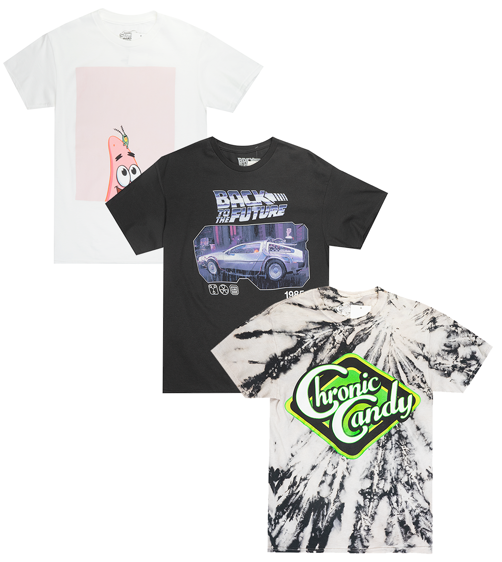 LICENSED ASSORTED GRAPHIC T-SHIRT ASST - 2LCSST0625