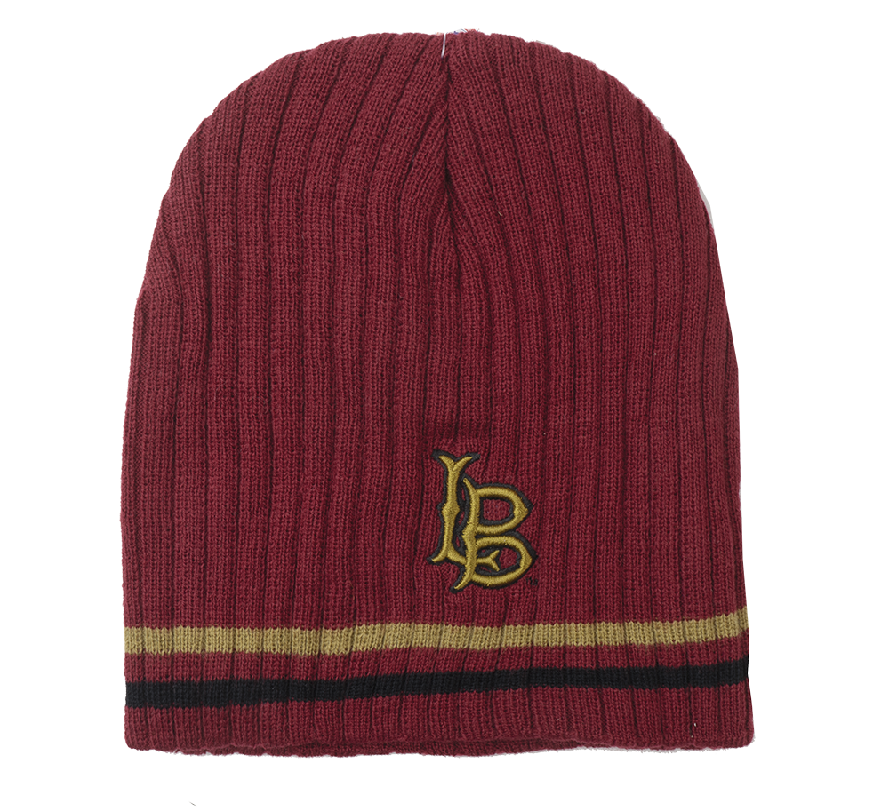 LICENSED UNIVERSITY LONG BEACH BEANIE MAROON - BGBNS05