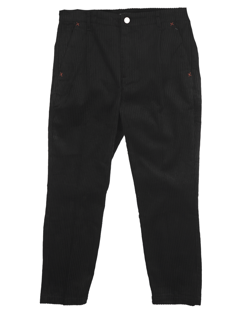 ELWOOD CORDUROY PANTS BLACK - WMEMB027476