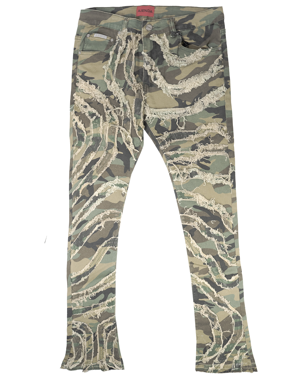 AJENDA STACKED FLAIR JEANS OG CAMO - AJD3047-WAYNE