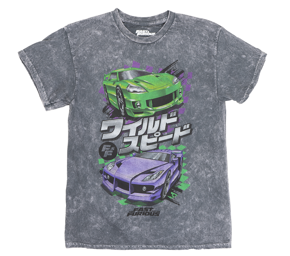 BOYS FAST & FURIOUS T-SHRT CHAR - E7M001CMMWTP