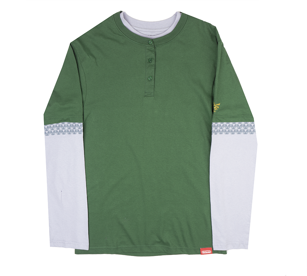 NINTENDO ZELDA LONG SLEEVE SHIRT MULTI - ZEM075AUAMVM