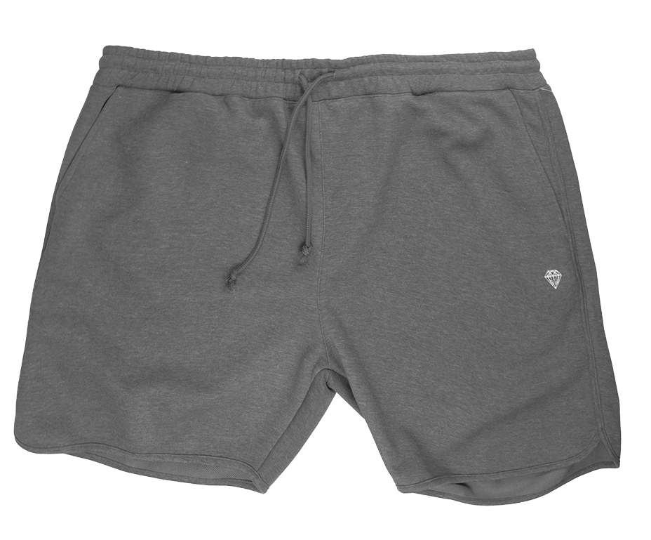 DIAMOND SUPPLY CO SWEATSHORTS CHARCOAL - BRILLIANT