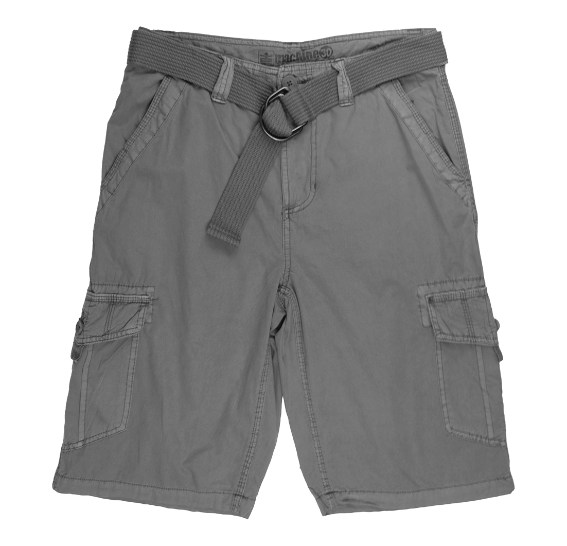 MACHINE BELTED CARGO SHORTS GREY - 68Y03487SM