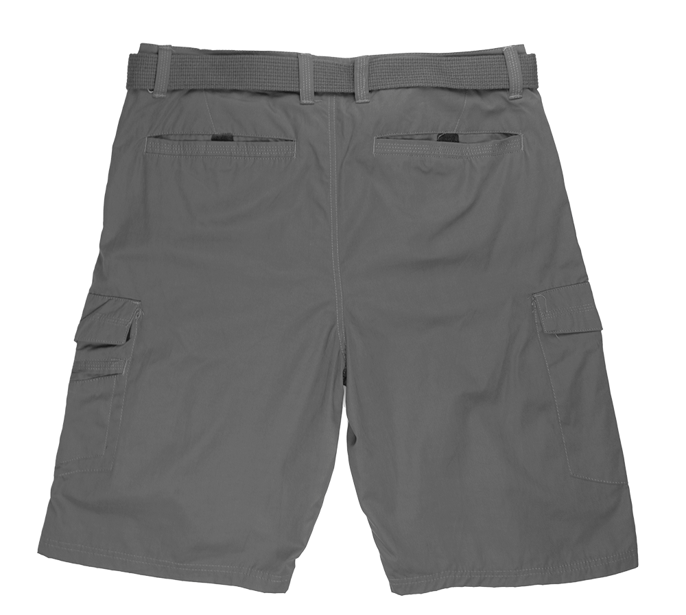 MACHINE BELTED CARGO SHORTS GREY - MACH001