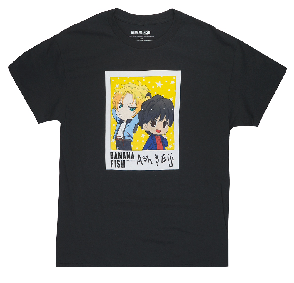 LICENSED BANANA FISH T-SHIRT BLACK - BFSTBJNE