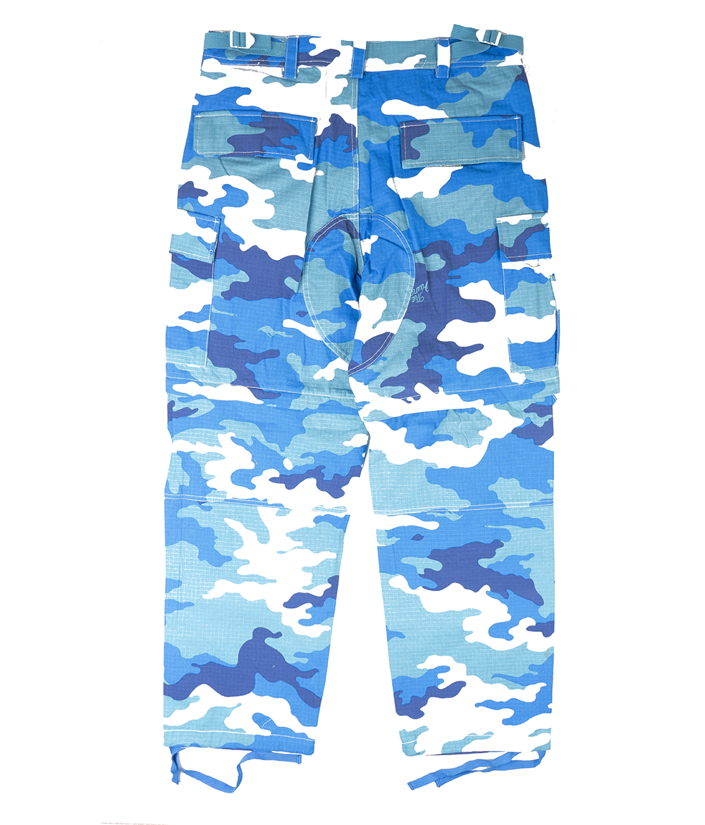 THE HUNDREDS CAMO CARGO PANTS BLUE - L22F104024