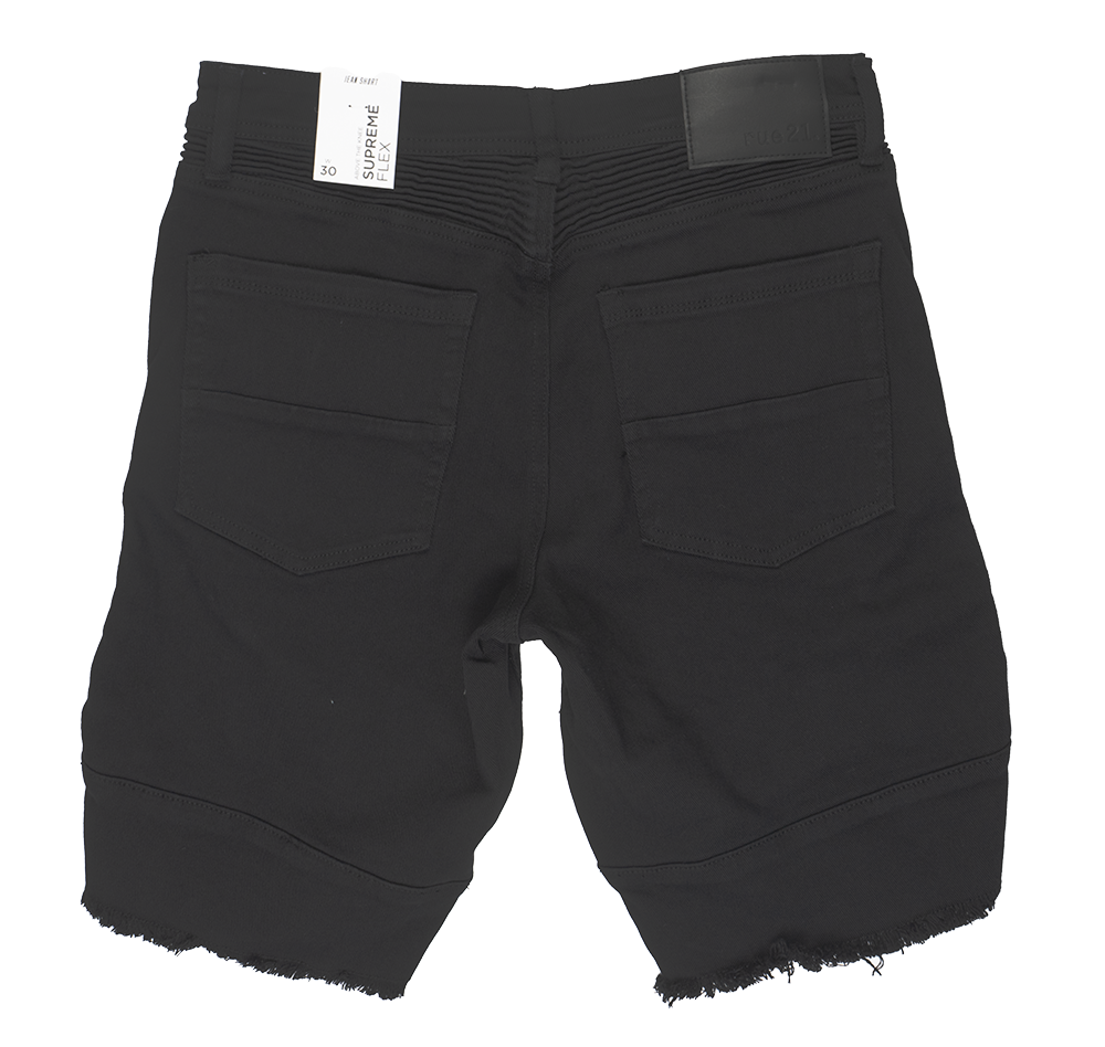 RUE 21 SUPREME FLEX TWILL SHORTS BLACK - 500-901